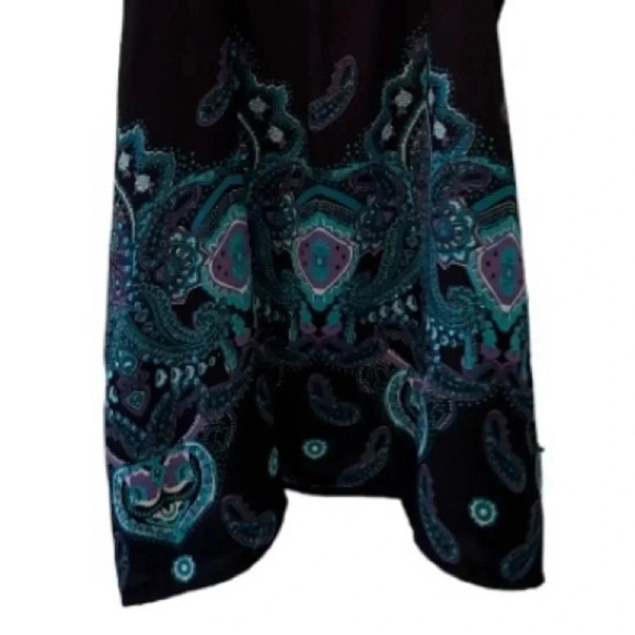 APT 9 EUC 9 WOMENS WOMEN BLACK BLUE DRESS SUMMER FALL WEDDING HOLIDAY SIZE XL - Picture 7 of 7